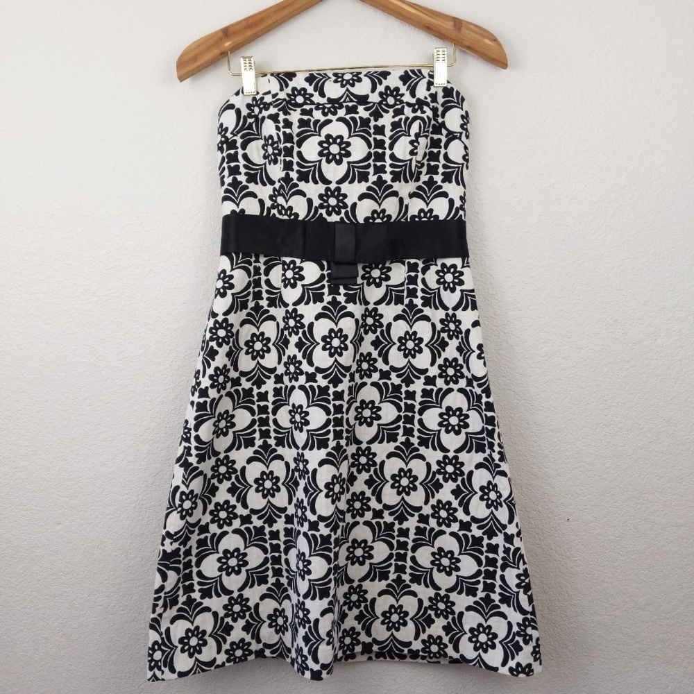 Lilly Pulitzer Jacquard strapless bow dress 4